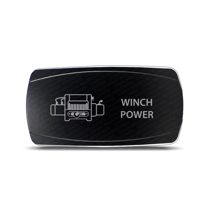 Rocker Switch Winch Power Symbol - Horizontal
